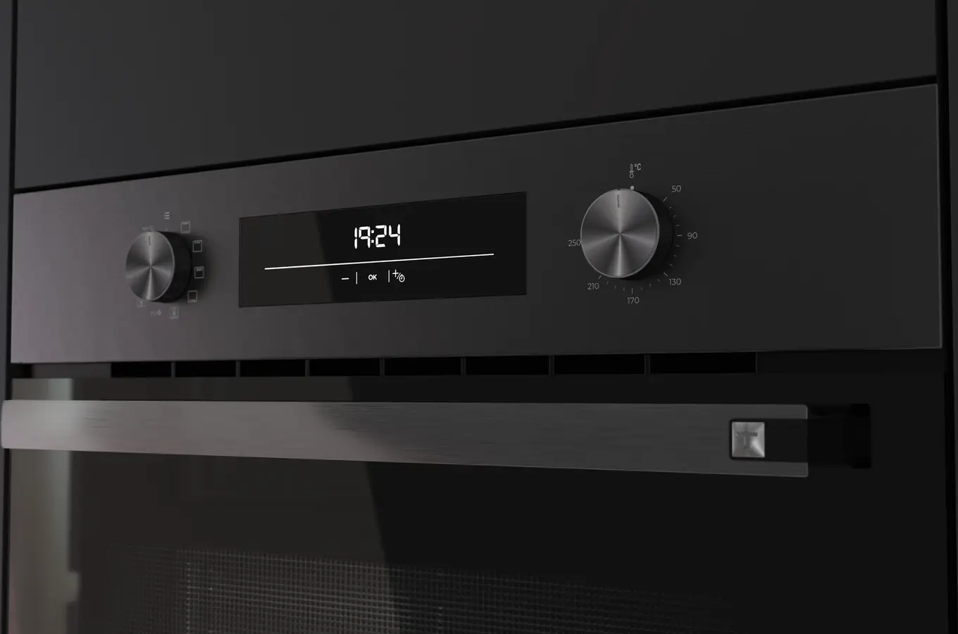 Teka HSB 6350 FBK Neo Multifunction Built-in Oven, Full Black, A+ Energy Class, 70L Capacity, 8 Functions, HydroClean, ThermoSeal, LED Timer