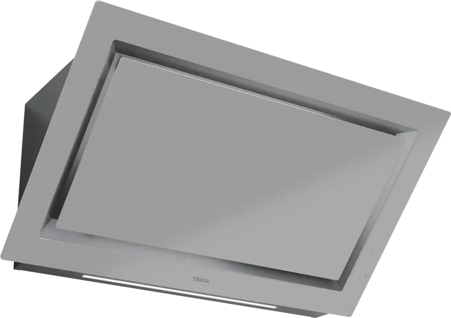 Teka DLV 98660 SM TOS Vertical Decorative Kitchen Hood, Urban Colors Edition Steam Grey, 900mm, Touch Control, LED Lighting, EcoPower Motor