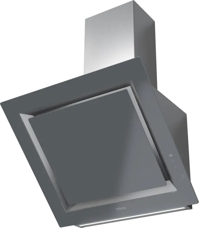 Teka DLV 68660 ST TOS Urban Colors Vertical Decorative Hood, Stone Grey, 60cm, Touch Control, LED BAR, Fresh AIR, 725 m3/h Max Extraction