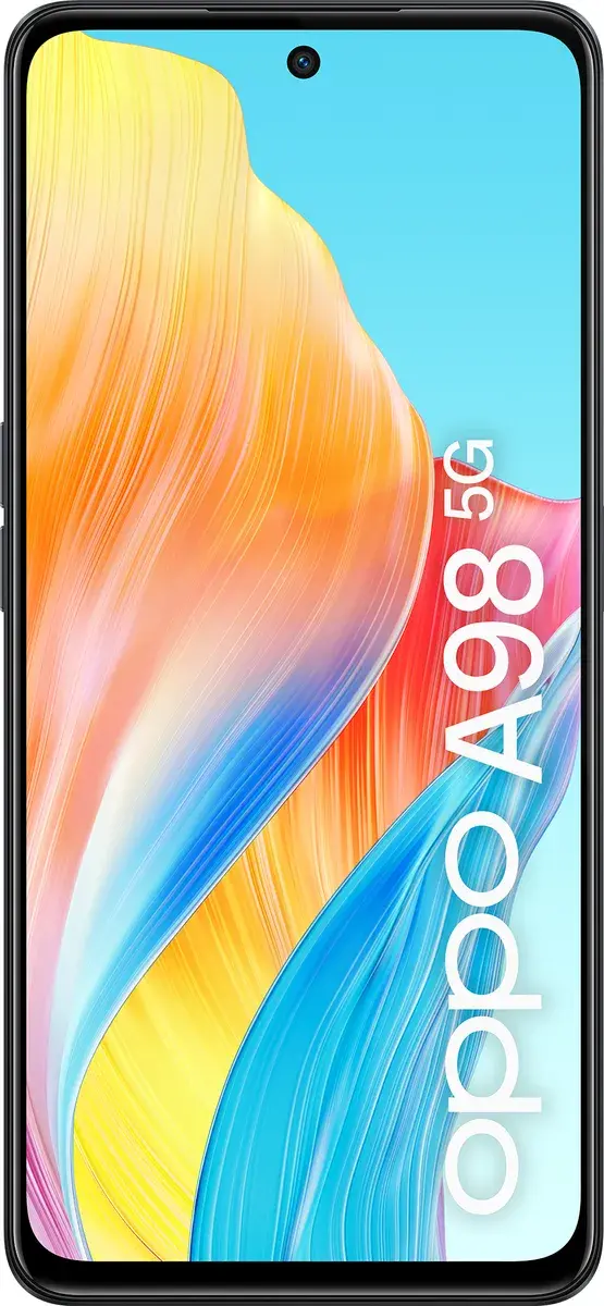 Smartphone OPPO A98 5G (CPH2529), Cool Black, Ecran 6.72 inch 120Hz FHD+, Snapdragon 695 5G, 8GB RAM, 256GB Stocare, Camera Tripla 64MP, Baterie 5000mAh, 67W SUPERVOOC