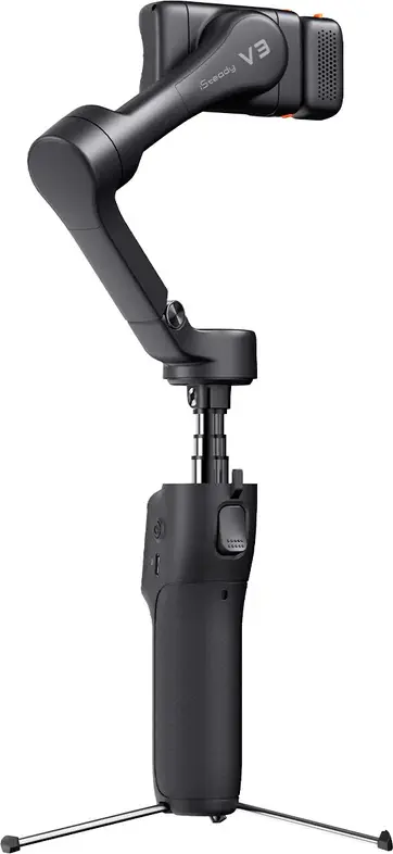Hohem iSteady V3 3-Axis Smartphone Gimbal Stabilizer, Shadow Black, with Magnetic AI Tracker, Fill Light, Built-in Extension Rod, Tripod and Bluetooth Remote