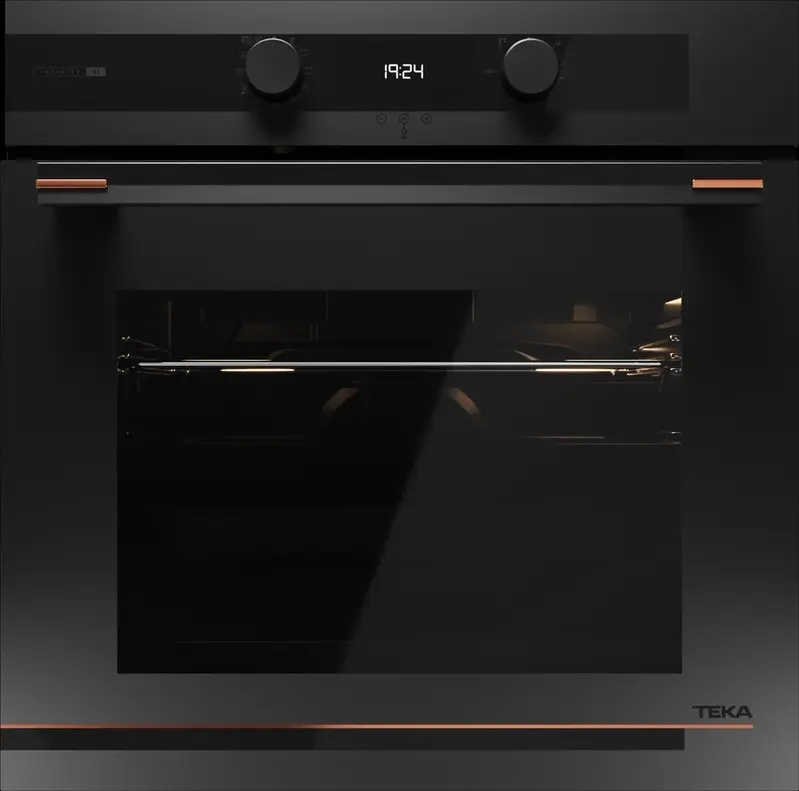 Cuptor Incorporabil Teka HLB 85-G1 P BM Maestro Pizza, Curățare Pirolitică și HydroClean PRO, 70L, Clasa A+, Funcție Pizza, Touch Control, Negru Mat