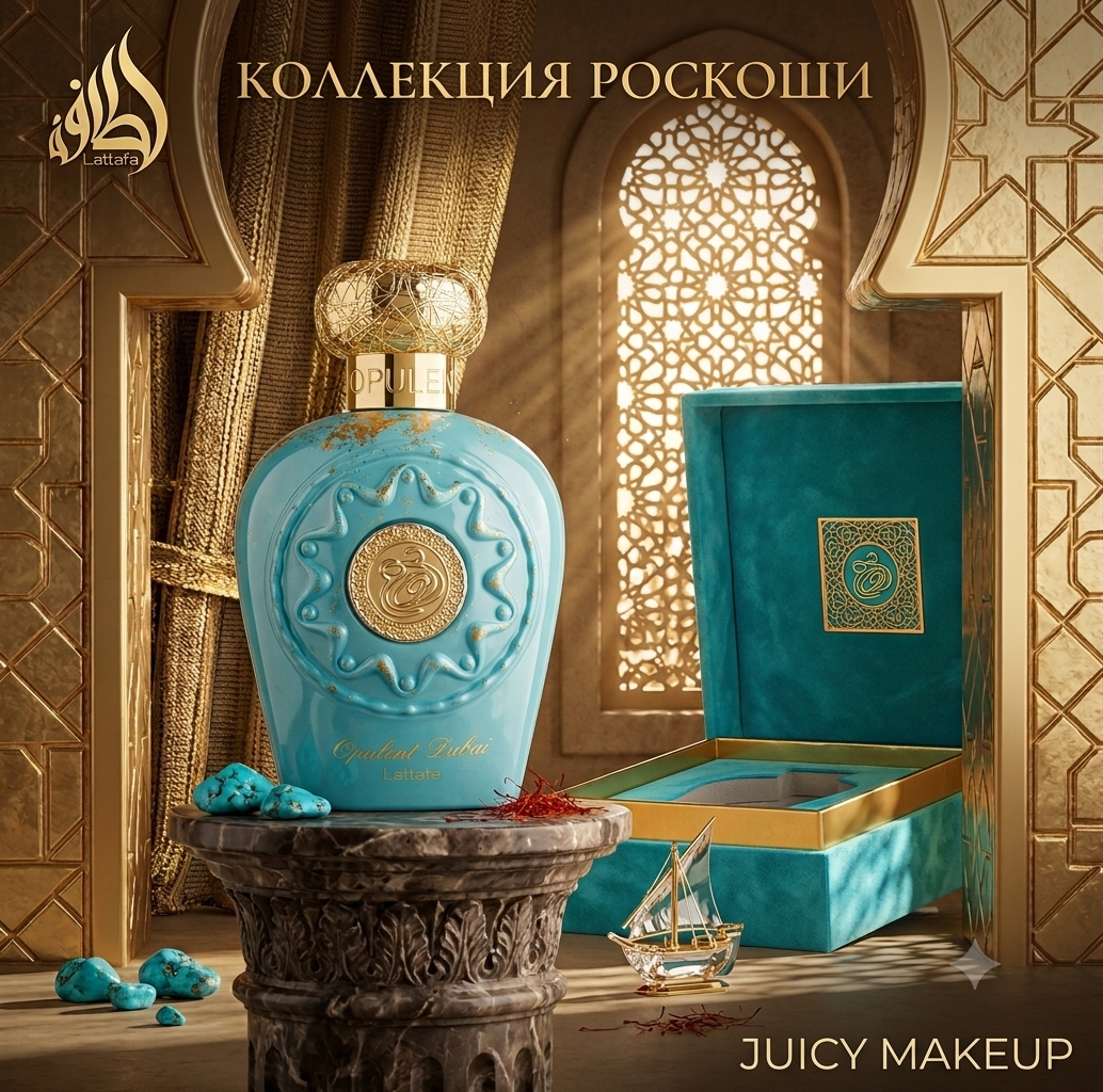 Apă de Parfum Lattafa Opulent Dubai, Unisex, 100ml, Parfum Oriental Floral cu Note de Mango, Ghimbir și Ambră, Persistență Îndelungată