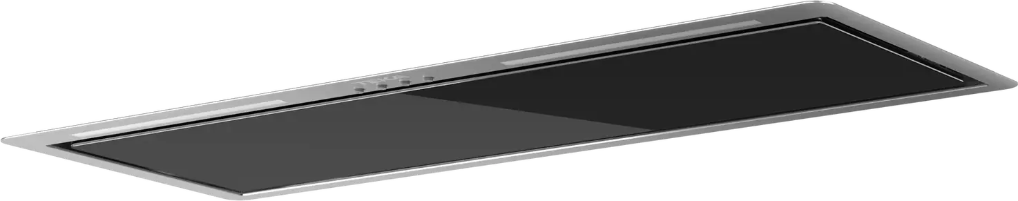 Teka GFL 77651 EOS Built-in Kitchen Hood, Stainless Steel and Black Glass, Perimeter Extraction, 726 m3/h Max Airflow, Energy Class A+, Electronic Control