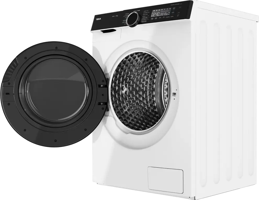Teka WMK 81050 Front-Load Washing Machine, 10kg Capacity, Inverter Motor, AutoDose System, SmartWash, Steam, 1400-1500 rpm, Energy Class A, White