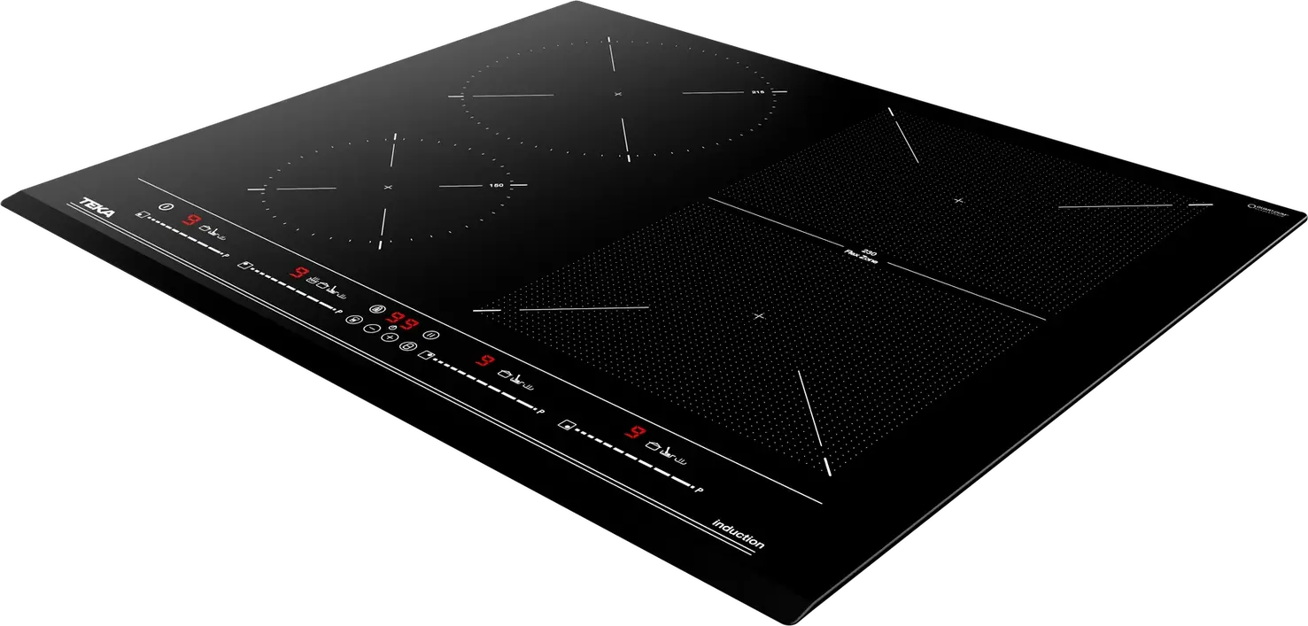 Teka IZF 64440 MSP Flex Induction Hob, 60 cm Ceramic Glass, 4 Cooking Zones with TekaFlex, MultiSlider Touch Control, Power Plus, 7200W