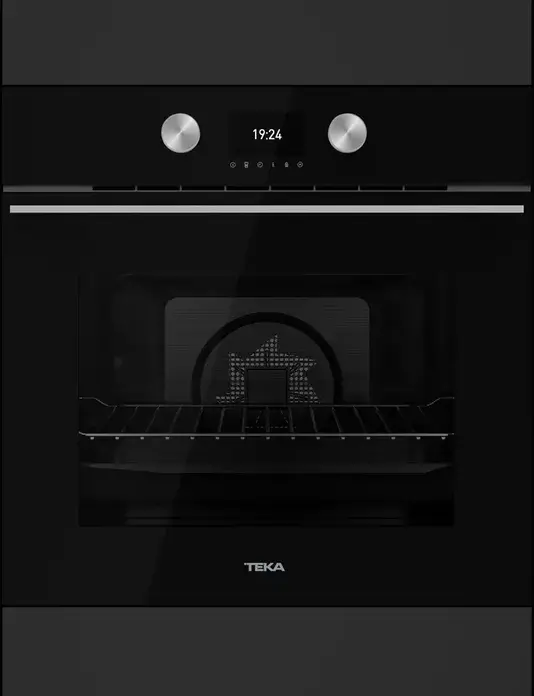 Teka HLB 8600 BK Multifunction Built-in Oven, A+ Energy Class, 70L Capacity, 12 Cooking Functions, HydroClean PRO, TFT Display, Telescopic Guides