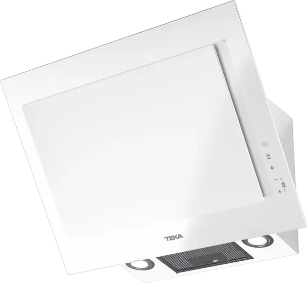 Hota Decorativă Verticală de Sticlă Teka DVT 68660 TBS, Albă, Aspirație Duală, Control Touch, 3+1 Viteze, Iluminare LED, Lățime 60cm, Urban Colors Edition