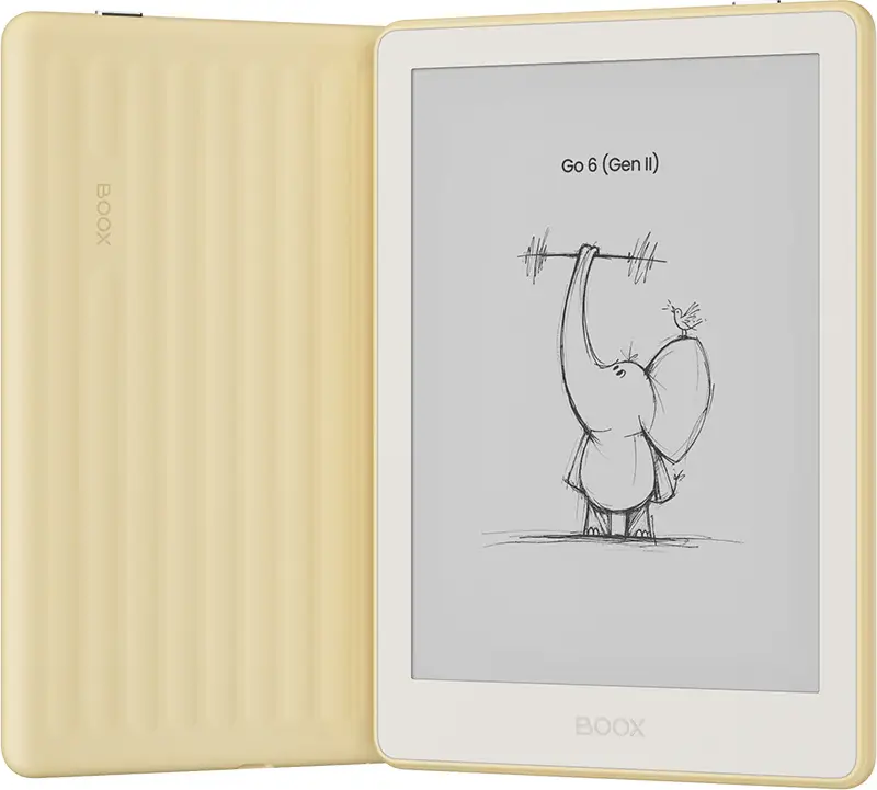 ONYX BOOX Go 6 (Gen II) E-Reader, 6" E Ink Carta 1300, 300 PPI, 3GB RAM, 32GB, Android 11, Stylus Support, Front Light, Custard