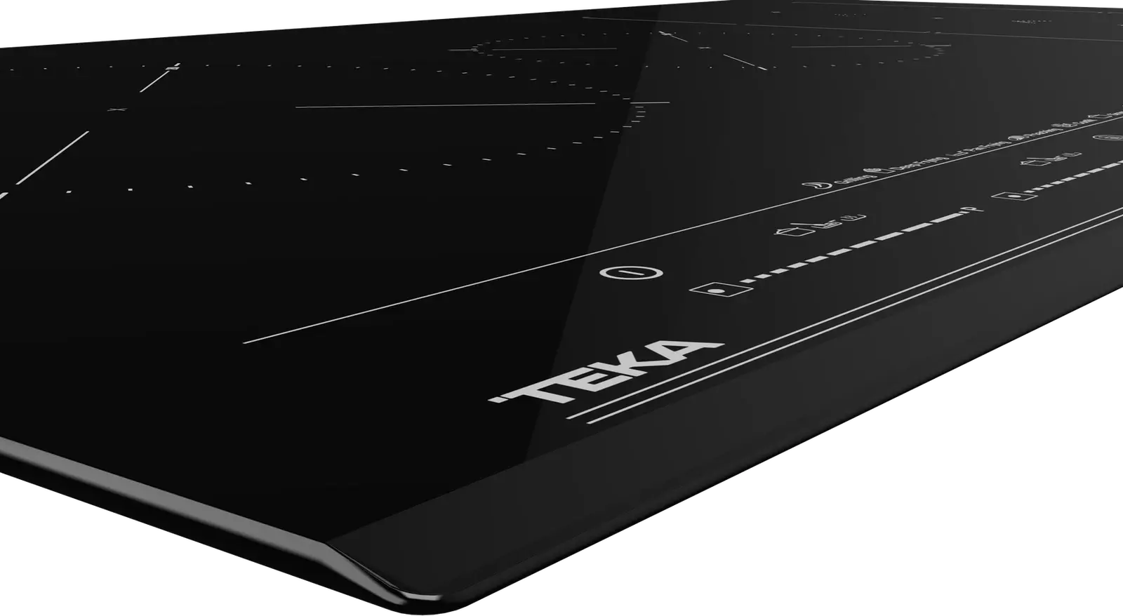 Teka IZS 96700 MasterSense Induction Flex Hob, 4 Zones with MultiSlider Touch Control, Power Plus, Ceramic Glass, 90cm, Night River Black