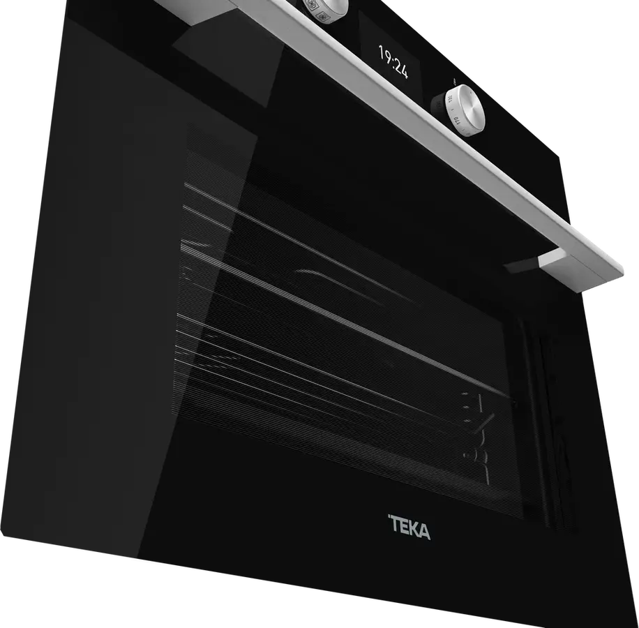 Teka HLC 8440 C BK Combi Multifunction SurroundTemp + Microwave Compact Oven, 40L, Night River Black, HydroClean ECO, Touch Control, 3400W
