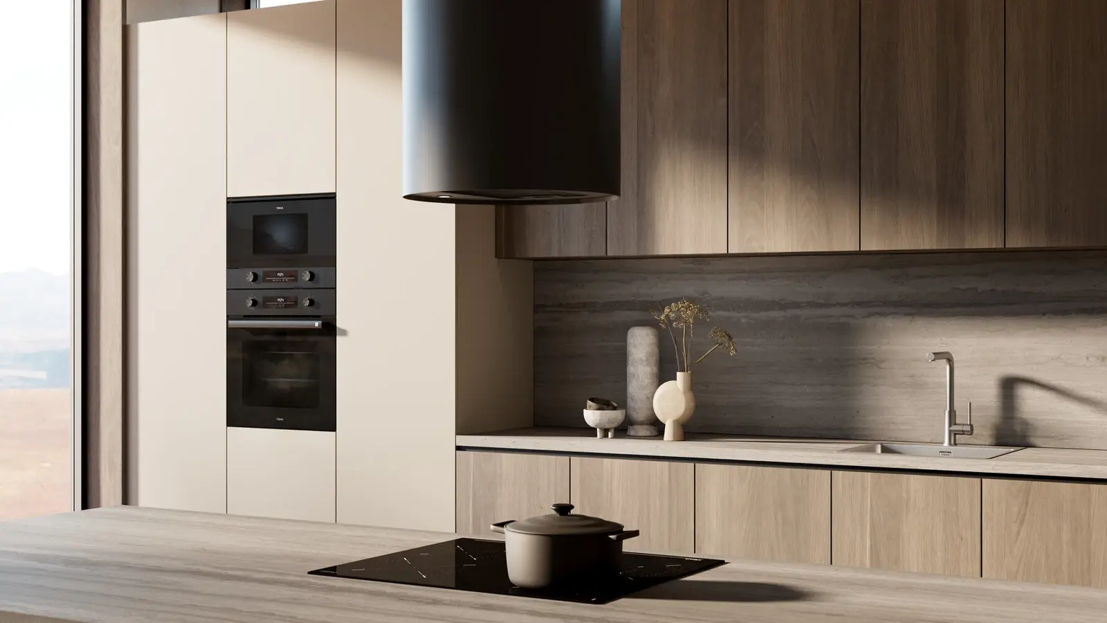 Teka TBC 64320 TTC BK Electric Vitroceramic Hob, 60 cm Black Glass, 4 Cooking Zones with Dual Circuit, Touch Control, Power Plus, Safety Lock