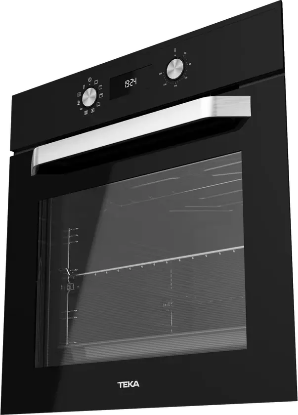 Teka HCB 6535 BK Multifunction Built-in Oven, Black Crystal, 70L Capacity, Energy Class A+, 8 Cooking Functions, HydroClean Steam Cleaning, 59.5x59.5 cm