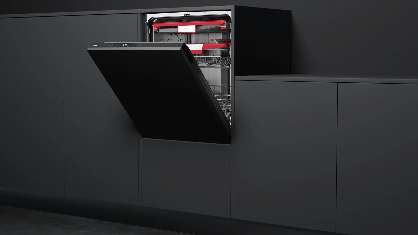 Teka DFI 46960 Fully Integrated Dishwasher, 14 Place Settings, 8 Programs, PremiumDry Auto Door Opening, AquaStop, 3rd Basket, Energy Class C, 44dB