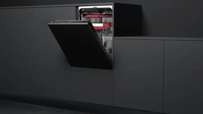Mașină de spălat vase încorporabilă Teka DFI 44850, 10 Coverți, 6 Programe, AquaStop, Încărcare Partială, Display LED Electronic, Clasa Energetică E, 44.8 cm
