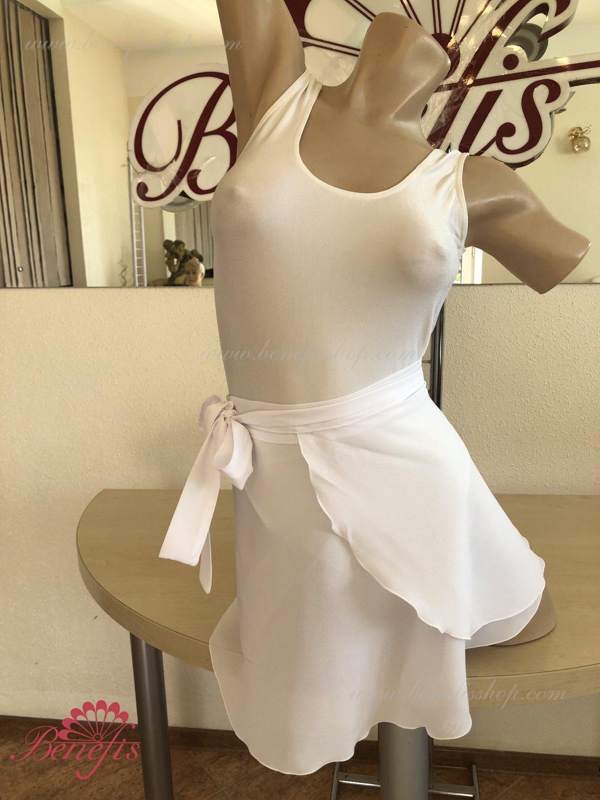 Benefis E 0002 Dance Rehearsal Wrap Skirt, A-Line Asymmetric Hem Chiffon Ballet Skirt with Elasticated Waist and Ribbon Tie for Women and Children, Casual Style