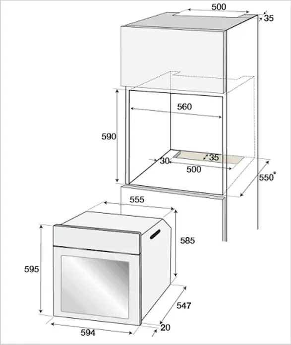 Встраиваемый электрический духовой шкаф Grundig GEZST 47000 B, объем 80 л, 13 функций, класс A, 3500 Вт, каталитическая очистка, тройное стекло