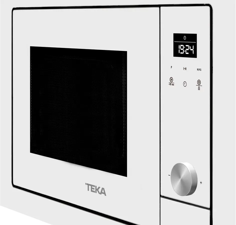 Teka ML 8200 BIS Built-in Microwave with Grill, Urban Colours Edition White Crystal, 1200W/1000W, 20L Capacity, Stainless Steel Interior, Touch Control