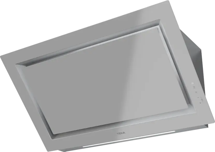 Teka DLV 98660 SM TOS Vertical Decorative Kitchen Hood, Urban Colors Edition Steam Grey, 900mm, Touch Control, LED Lighting, EcoPower Motor
