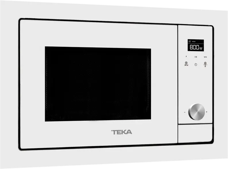 Teka ML 8200 BIS Built-in Microwave with Grill, Urban Colours Edition White Crystal, 1200W/1000W, 20L Capacity, Stainless Steel Interior, Touch Control