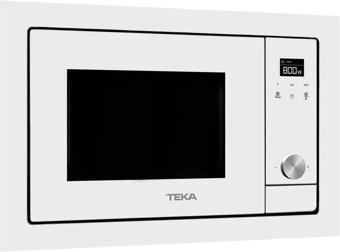 Teka ML 8200 BIS Built-in Microwave with Grill, Urban Colours Edition White Crystal, 1200W/1000W, 20L Capacity, Stainless Steel Interior, Touch Control