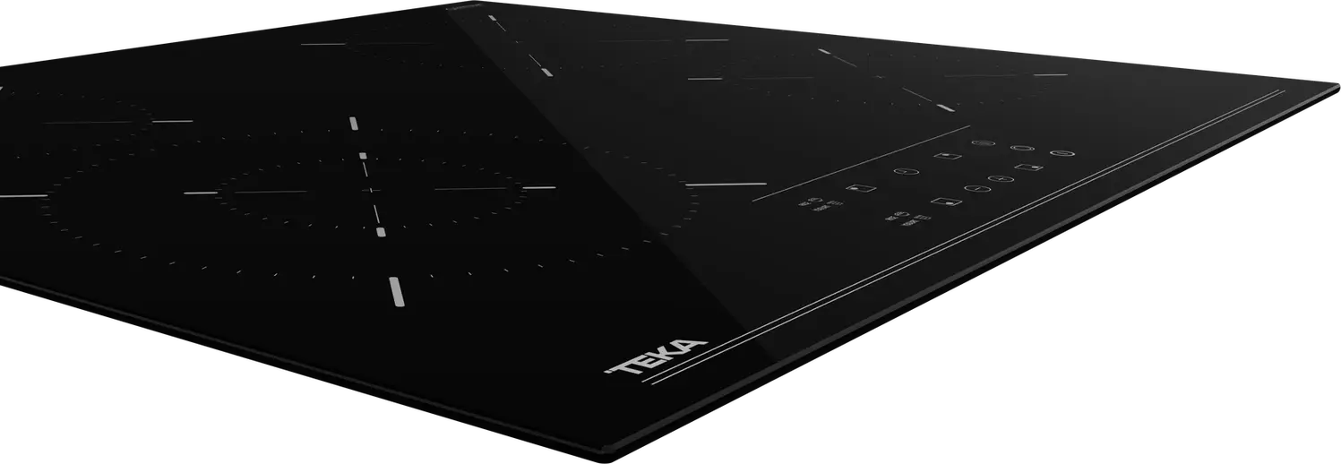 Teka TBC 64320 TTC BK Electric Vitroceramic Hob, 60 cm Black Glass, 4 Cooking Zones with Dual Circuit, Touch Control, Power Plus, Safety Lock