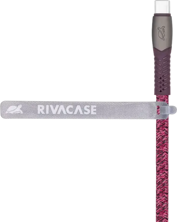 Cablu Rivacase PS6105 USB-C la USB-C Date și Încărcare, 60W Power Delivery, 3A, 480 Mbps, Nylon împletit Design Plat, Conectori Aliaj Zinc, 1.2m, Roșu