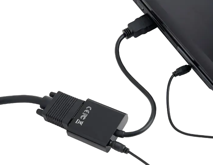 Cablexpert A-HDMI-VGA-03 HDMI to VGA Adapter with 3.5mm Audio Jack, Full HD 1080p, 15cm Cable, Black