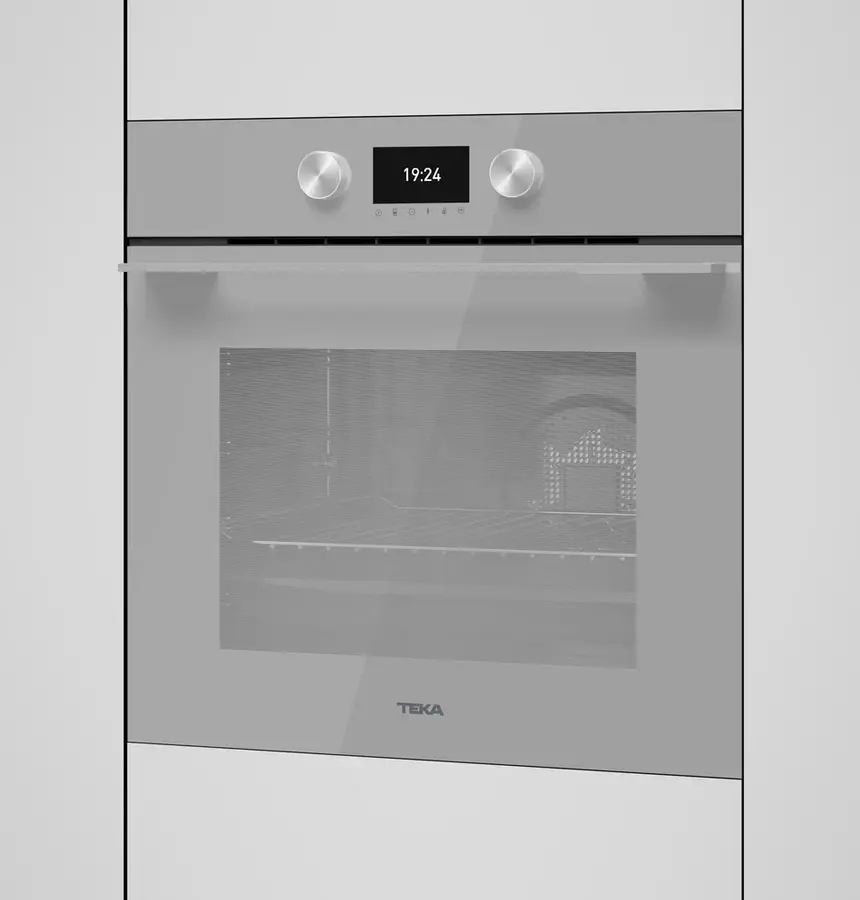 Teka HLB 8600 SM Urban Colours Built-in Multifunction Oven, SurroundTemp, 70L Capacity, A+ Energy Class, HydroClean PRO, TFT Display, Steam Grey