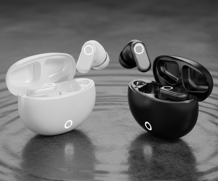 Casca TWS NUO BI XING J16, Negru, Bluetooth 5.4, Audio Hi-Fi Hi-Res, Anulare Activă a Zgomotului ANC, Baterie 30h, Încărcare Rapidă Type-C, Control Tactil