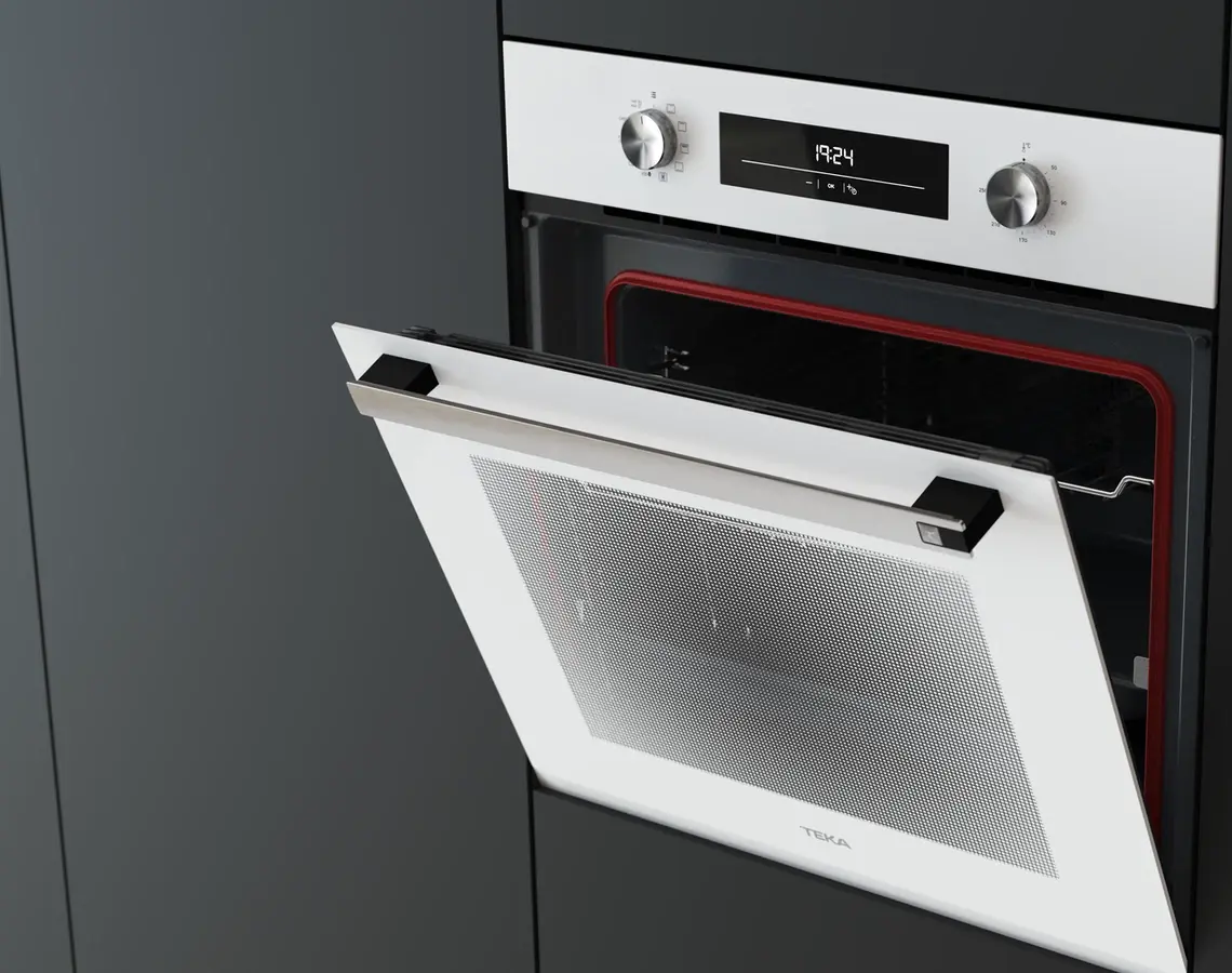 Teka HSB 6350 WH Neo Multifunction Built-in Oven, 70L Capacity, A+ Energy Class, 8 Functions, HydroClean, Telescopic Guides, White Finish