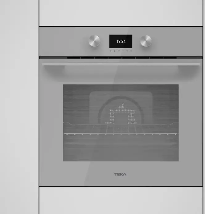 Teka HLB 8600 SM Urban Colours Built-in Multifunction Oven, SurroundTemp, 70L Capacity, A+ Energy Class, HydroClean PRO, TFT Display, Steam Grey