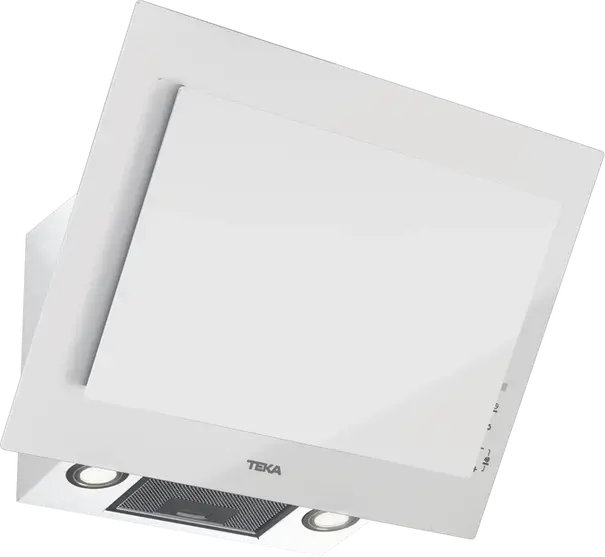Hota Decorativă Verticală de Sticlă Teka DVT 68660 TBS, Albă, Aspirație Duală, Control Touch, 3+1 Viteze, Iluminare LED, Lățime 60cm, Urban Colors Edition