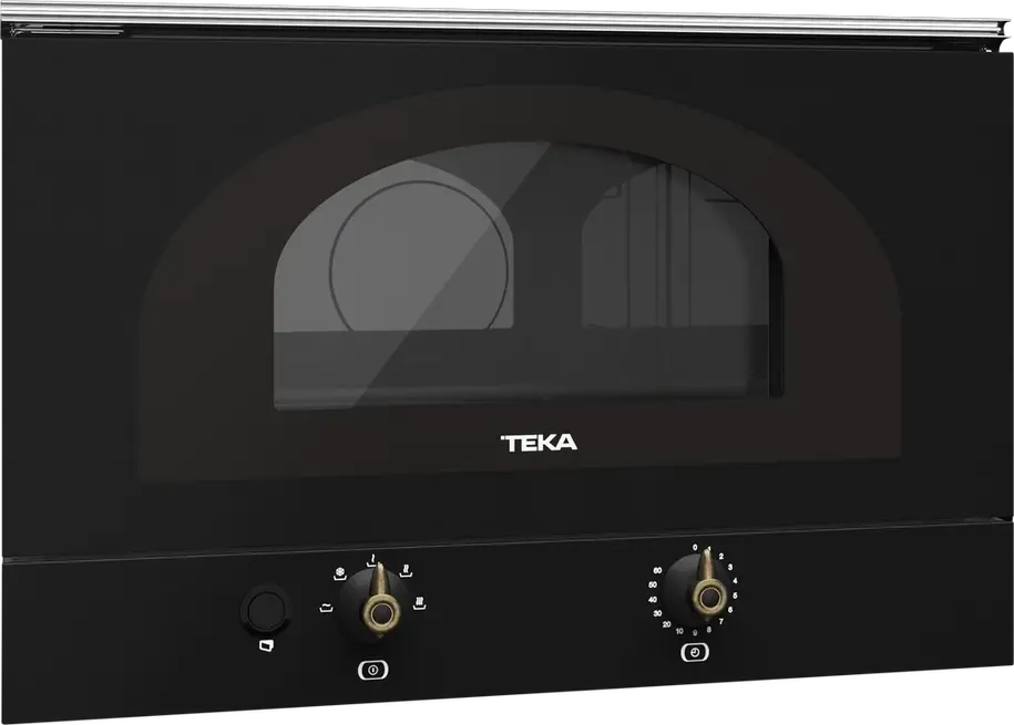 Cuptor cu Microunde Încorporabil Teka MWR 22 BI AT, Ediție Country Style, Antracit Brass, Capacitate 22L, Bază Ceramică fără Platan, 1400W, Inox