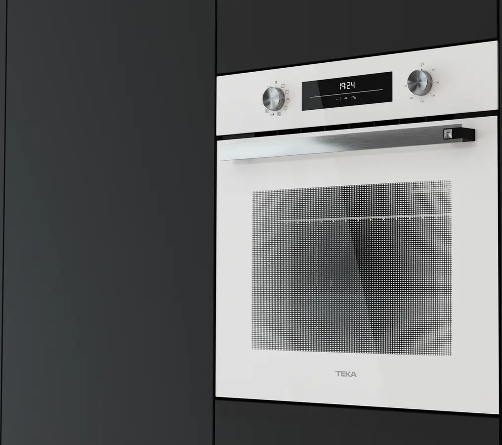 Teka HSB 6350 WH Neo Multifunction Built-in Oven, 70L Capacity, A+ Energy Class, 8 Functions, HydroClean, Telescopic Guides, White Finish