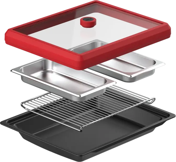 Cuptor Electric Multifunctional Teka iOVEN P SurroundTemp, Capacitate 70L, Clasa Energetică A+, Curățare DualClean Piroliză și HydroClean PRO, Control TFT Touch, Cristal Black