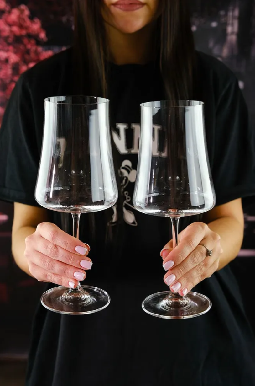 Bohemia Crystal Xtra Wine Glasses Set of 6, 460 ml Crystalline Glass for Red and White Wine, High Body Aroma-Releasing Design