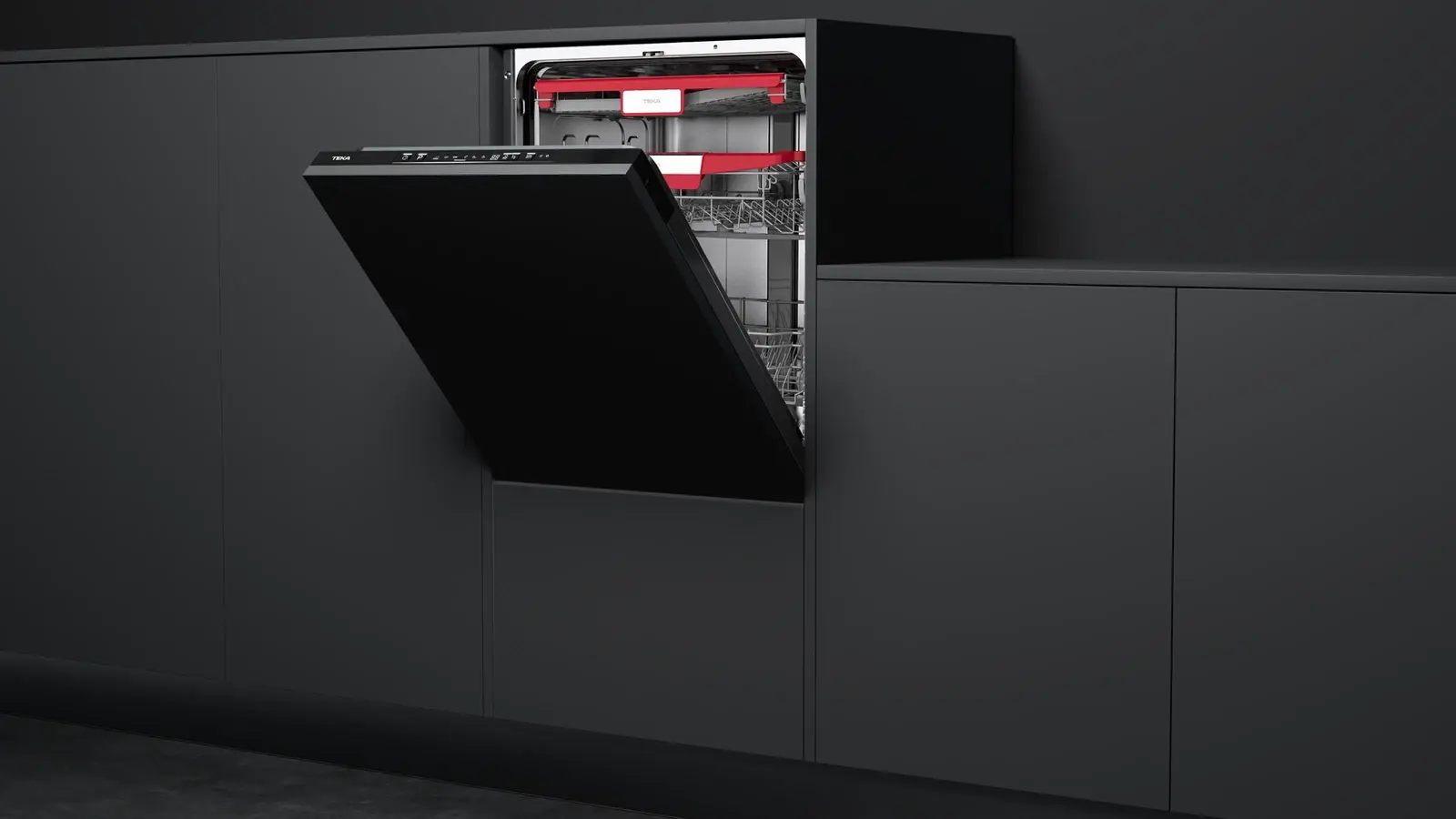 Teka DFI 46760 Fully Integrated Dishwasher, 60 cm, 14 Place Settings, Premium Dry Automatic Door Opening, MultiFlex Cutlery Tray, Aqua Stop, Class D