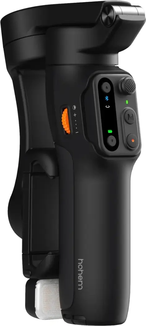 Hohem iSteady X3 3-Axis Smartphone Gimbal Stabilizer, Black, Built-in Extension Rod & Tripod, Detachable Remote, Magnetic Fill Light, 300g Payload