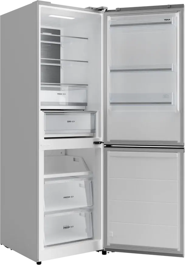 Teka RBF 64670 WH Free-standing Bottom Freezer Refrigerator, Total No Frost, 338L Capacity, Energy Class C, White, 59.5x70x185 cm