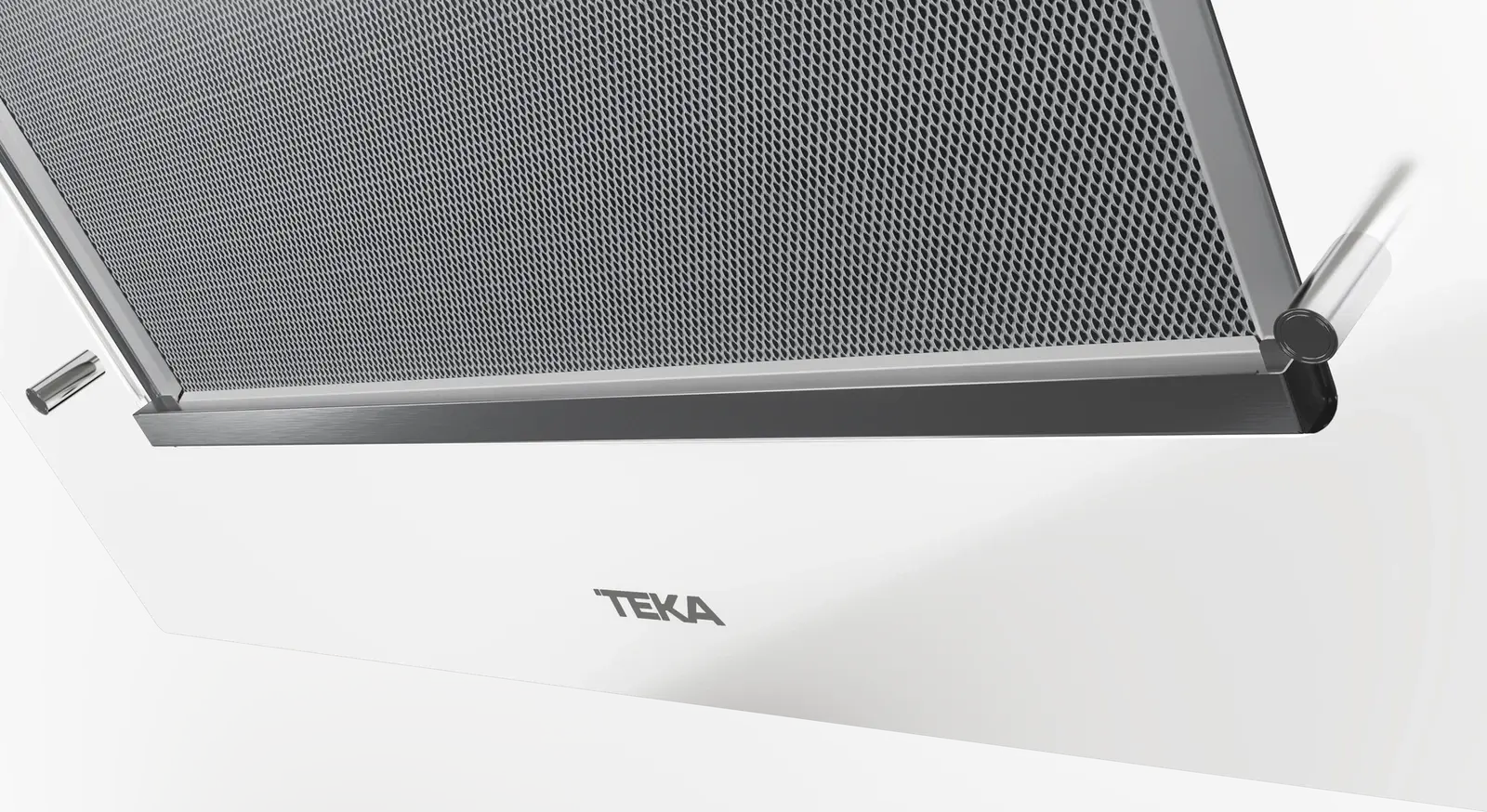 Hota Decorativă Verticală de Sticlă Teka DVT 68660 TBS, Albă, Aspirație Duală, Control Touch, 3+1 Viteze, Iluminare LED, Lățime 60cm, Urban Colors Edition