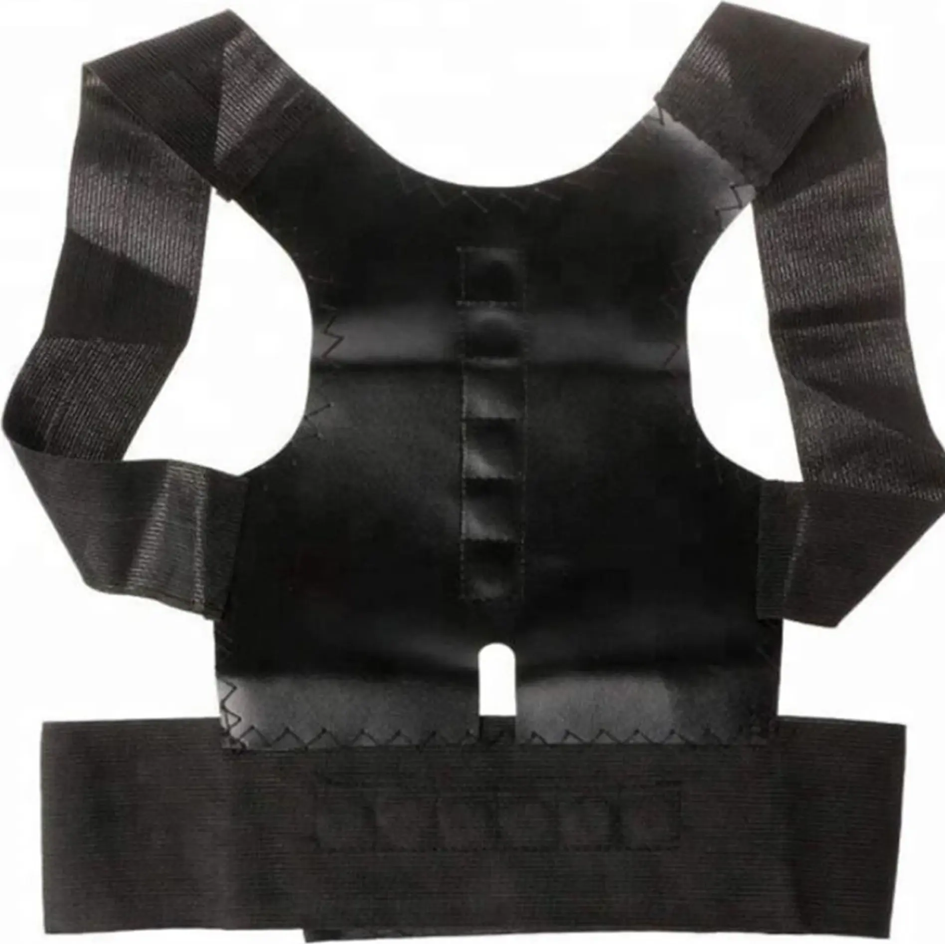 Magnetic Posture Corrector Corset - Size S, 12 Therapeutic Magnets, 80% Neoprene & Polyester, Adjustable Velcro Straps for Spinal Alignment & Back Support, Unisex