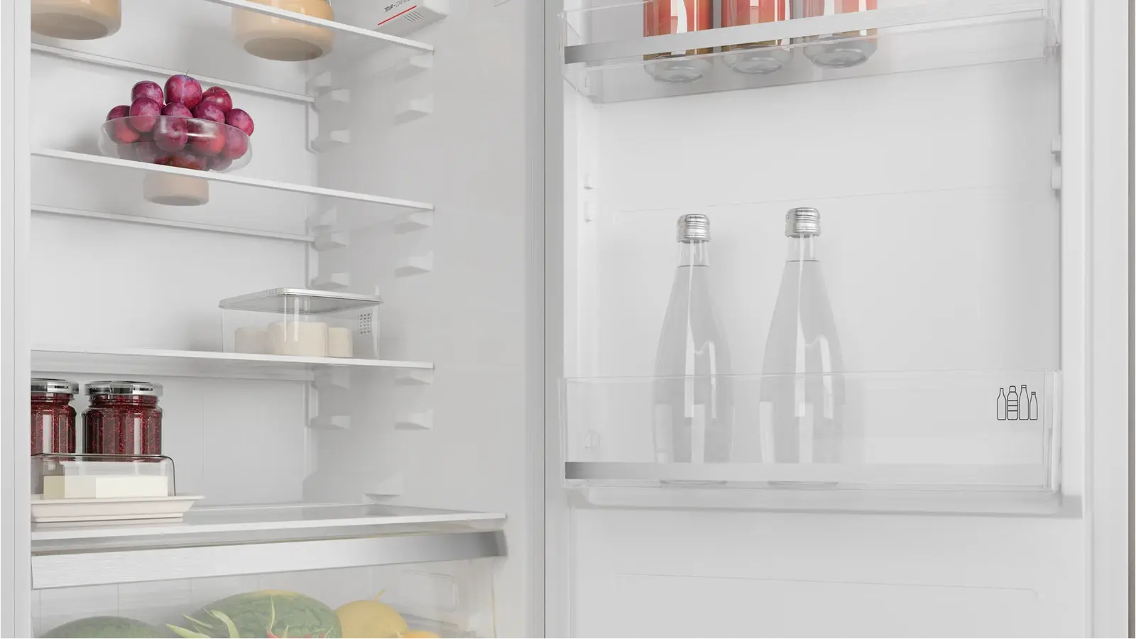 Teka RSR 42265 FI Built-in Single Door Refrigerator with Top Freezer, Inverter Motor, No Frost Fridge, 190L Capacity, Energy Class E, 125.5x54x55 cm