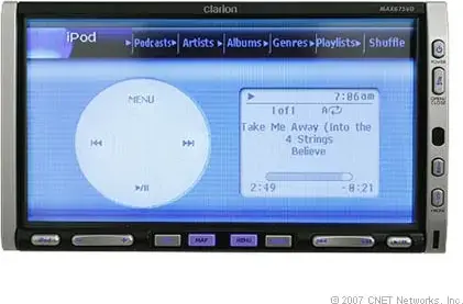Clarion MAX676VD 2-DIN DVD Multimedia Station, 7-inch TFT Touchscreen, 5.1 Channel Decoder, 2-Zone System, TV Tuner, iPod Connection, Made in Japan