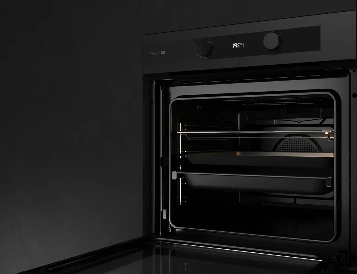 Cuptor Incorporabil Teka HLB 85-G1 P BM Maestro Pizza, Curățare Pirolitică și HydroClean PRO, 70L, Clasa A+, Funcție Pizza, Touch Control, Negru Mat