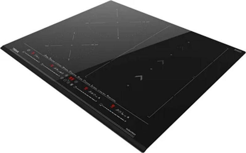 Plita cu Inductie Teka IZS 66800, 60 cm, 4 Zone cu FLEX DirectSense si SlideCooking, Control Touch Multislider, Sticla Neagra, 7200W