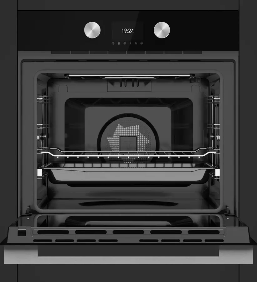 Teka HLB 8600 BK Multifunction Built-in Oven, A+ Energy Class, 70L Capacity, 12 Cooking Functions, HydroClean PRO, TFT Display, Telescopic Guides