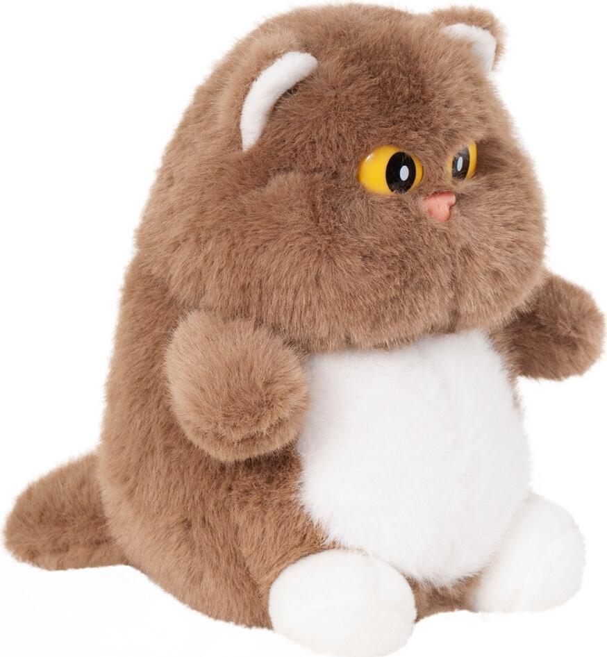 Stip Cookie Cookie Plush Cat Toy, Brown, 45 cm, 100% Polyester, Washable Soft Toy with Plastic Eyes and Nose, for Children 3+ Years