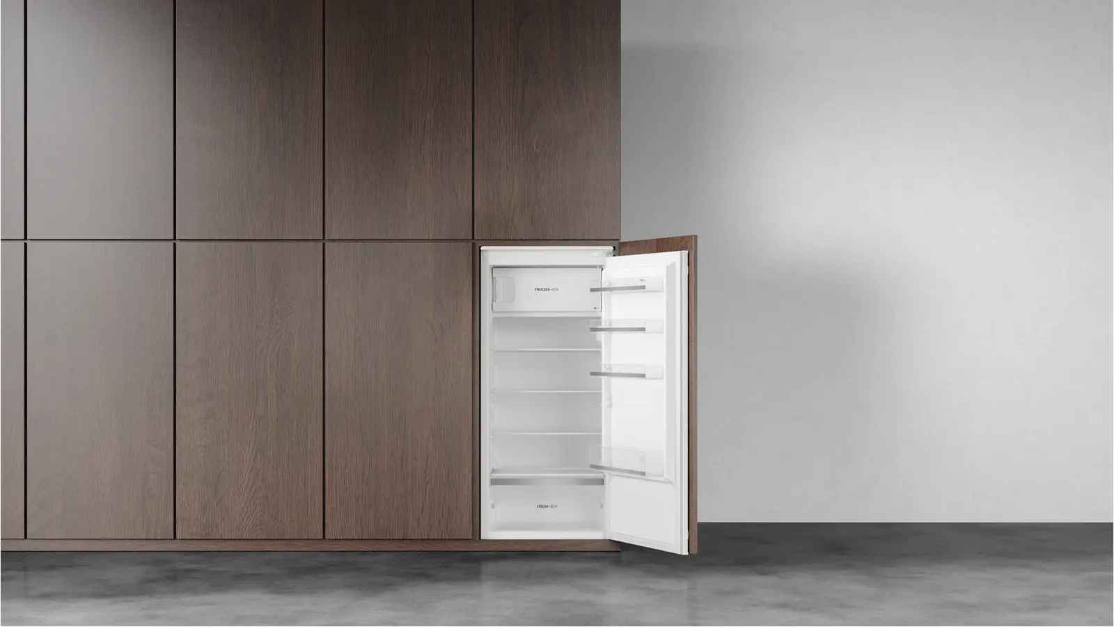 Teka RSR 42265 FI Built-in Single Door Refrigerator with Top Freezer, Inverter Motor, No Frost Fridge, 190L Capacity, Energy Class E, 125.5x54x55 cm