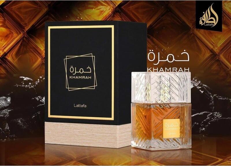 Apă de Parfum Lattafa Khamrah, Unisex, 100 ml - Parfum Oriental Condimentat și Gourmand cu Note de Scorțișoară, Curmale, Praline și Vanilie